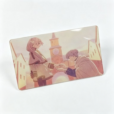 Frieren Cosplay Prop - Anime Frieren, estetyczna karta lenticular z