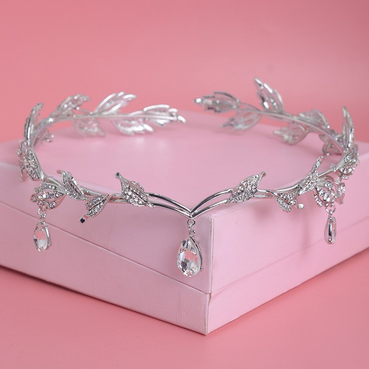Aerith Cosplay Prop - Luksusowy kryształ korona ślubne akcesoria do