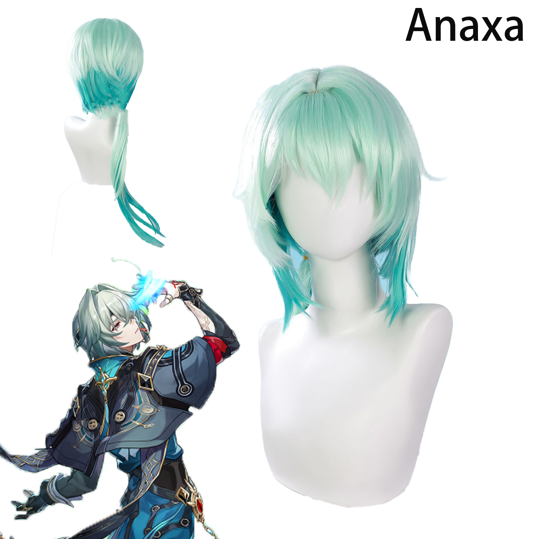 Anaxa Cosplay Prop - Peruka cosplayowa Honkai Star Rail Anaxa,