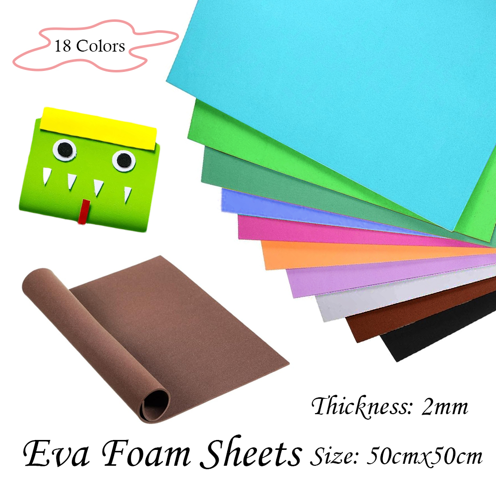 Eva Foam Sheet - 18 kolorów, arkusze pianki EVA o